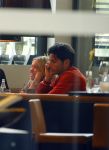 Hamburg 3 oktober 2014
Sylvie Meis verlaat haar appartement met haar nieuwe vriend Samuel Deutsch om te gaan lunchen in een restaurant.