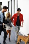 Hamburg 3 oktober 2014
Sylvie Meis verlaat haar appartement met haar nieuwe vriend Samuel Deutsch om te gaan lunchen in een restaurant.