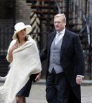 Den Haag 15 september 2015
Prinsjesdag 2015 met Koning Willem Alexander Koningin Maxima prins Constantijn en Prinses Laurentien. Dit jaar wordt de gouden koets voorlopig voor het laatst gebruikt. Ard v d Steur met vrouw