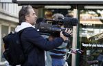 Amsterdam 19 september 2015  
Bart Bosch filmt op de beethovenstraat