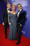 Amsterdam 11 oktober 2015
Premiere de tweeling in het nieuwe de la mar theater
Bridget Maasland en Leon de Ruyter (Links ) en rechts kapper/Stylist Theo