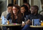 Amsterdam 9 oktober 2015
Bryan Roy met een vriendin Stephanie Groenteman op terras.