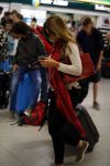 Schiphol 17 oktober 2015
Vhristie de nieuwe vriendin van Rafael v d Vaart komt aan op schiphol nadat ze 5 dagen in Sevilla is geweest.