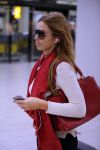 Schiphol 17 oktober 2015
Vhristie de nieuwe vriendin van Rafael v d Vaart komt aan op schiphol nadat ze 5 dagen in Sevilla is geweest.