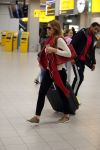 Schiphol 17 oktober 2015
Vhristie de nieuwe vriendin van Rafael v d Vaart komt aan op schiphol nadat ze 5 dagen in Sevilla is geweest.