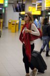 Schiphol 17 oktober 2015
Vhristie de nieuwe vriendin van Rafael v d Vaart komt aan op schiphol nadat ze 5 dagen in Sevilla is geweest.