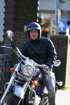 Amsterdam 30 september 2015 
Dean Saunders op zijn motor