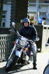 Amsterdam 30 september 2015 
Dean Saunders op zijn motor