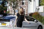 Amsterdam 30 september 2015 
Doutzen Kroes met manager Sarah Keller en PA op terras.