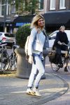 Amsterdam 12 oktober 2015Estelle Cruijff en Leco v Zadelhoff op de cornelis schuytstraat