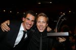 Amsterdam 15 oktober 2015
Uitreiking van de 50e televizierring in carre. Freek Vonk met zijn vaste cameraman Ivo Borkus