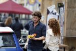 Amsterdam 6 oktober 2015 
Katja Schuurman brnegt haar vriend Freek v Noordwijk van zijn ene restaurant naar zijn andere restaurant ion Amsterdam