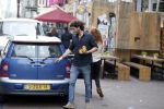 Amsterdam 6 oktober 2015 
Katja Schuurman brnegt haar vriend Freek v Noordwijk van zijn ene restaurant naar zijn andere restaurant ion Amsterdam