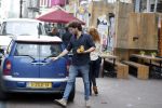 Amsterdam 6 oktober 2015 
Katja Schuurman brnegt haar vriend Freek v Noordwijk van zijn ene restaurant naar zijn andere restaurant ion Amsterdam