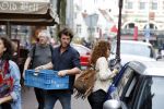 Amsterdam 6 oktober 2015 
Katja Schuurman brnegt haar vriend Freek v Noordwijk van zijn ene restaurant naar zijn andere restaurant ion Amsterdam