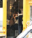 Amsterdam 6 oktober 2015 
Katja Schuurman brnegt haar vriend Freek v Noordwijk van zijn ene restaurant naar zijn andere restaurant ion Amsterdam