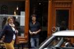 Amsterdam 6 oktober 2015 
Katja Schuurman brnegt haar vriend Freek v Noordwijk van zijn ene restaurant naar zijn andere restaurant ion Amsterdam