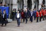 Den Haag 15 september 2015
Prinsjesdag 2015 met Koning Willem Alexander Koningin Maxima prins Constantijn en Prinses Laurentien. Dit jaar wordt de gouden koets voorlopig voor het laatst gebruikt. Geert Wilders met zijn vrouw en beveiliging
