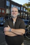 Den Haag 1 oktober 2015
Jake Hampel met zijn vrouw Lydia en hun 2 zoons bij een tatoo shop in Den Haag.