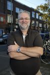 Den Haag 1 oktober 2015
Jake Hampel met zijn vrouw Lydia en hun 2 zoons bij een tatoo shop in Den Haag.