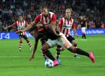 Eindhoven, 15 September 2015
CL 2015/2016
Eerste wedstrijd PSV-Manchester United, eindstand 2-1
Jeffrey Bruma in duel met Anthony Martial