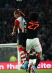 Eindhoven, 15 September 2015
CL 2015/2016
Eerste wedstrijd PSV-Manchester United, eindstand 2-1
Jeffrey Bruma in duel met Marouane Fellaini