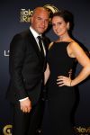 Amsterdam 15 oktober 2015
Uitreiking van de 50e televizierring in carre. Jeroen v Koningsbrugge met zijn vrouw Marie Claire Witlox