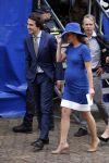Den Haag 15 september 2015
Prinsjesdag 2015 met Koning Willem Alexander Koningin Maxima prins Constantijn en Prinses Laurentien. Dit jaar wordt de gouden koets voorlopig voor het laatst gebruikt. Jesse Klaver met zwangere vrouw
