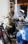 Amsterdam 25 september 2015
Jody Bernal op zijn vespa scooter