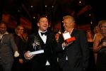Amsterdam 15 oktober 2015
Uitreiking van de 50e televizierring in carre. Johnny de Mol wint de tv ster en de ring voor Syndroom en Linda de Mol krijgt Oevre prijs. Johnny met Ereland Galjaard