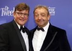 Amsterdam 11 oktober 2015
Premiere de tweeling in het nieuwe de la mar theater
Jon v Eerd en partner Ton Fiere