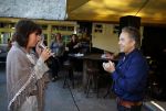 Hilversum 30 september 2015
Presentatie cd Bart Bosch. Bart zingt een liedje voor Jose Hoebee.