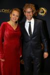 Amsterdam 15 oktober 2015
Uitreiking van de 50e televizierring in carre. zwangere Juliette van Ardenne en Ewout Genemans