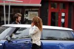 Amsterdam 6 oktober 2015 
Katja Schuurman brnegt haar vriend Freek v Noordwijk van zijn ene restaurant naar zijn andere restaurant ion Amsterdam