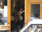 Amsterdam 6 oktober 2015 
Katja Schuurman brnegt haar vriend Freek v Noordwijk van zijn ene restaurant naar zijn andere restaurant ion Amsterdam