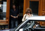 Amsterdam 6 oktober 2015 
Katja Schuurman brnegt haar vriend Freek v Noordwijk van zijn ene restaurant naar zijn andere restaurant ion Amsterdam
