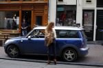 Amsterdam 6 oktober 2015 
Katja Schuurman brnegt haar vriend Freek v Noordwijk van zijn ene restaurant naar zijn andere restaurant ion Amsterdam