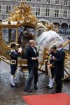 Den Haag 15 september 2015
Prinsjesdag 2015 met Koning Willem Alexander Koningin Maxima prins Constantijn en Prinses Laurentien. Dit jaar wordt de gouden koets voorlopig voor het laatst gebruikt.