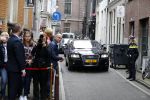 Amsterdam 6 oktober 2015
Koningin Maxima bij symposium platform wijzer in geldzaken in het Tobacco theater, 
Eberhard v d Laan ontvangt haar.