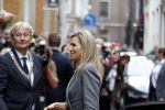 Amsterdam 6 oktober 2015
Koningin Maxima bij symposium platform wijzer in geldzaken in het Tobacco theater, 
Eberhard v d Laan ontvangt haar.