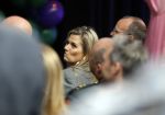 Amsterdam 6 oktober 2015
Koningin Maxima bij symposium platform wijzer in geldzaken in het Tobacco theater, 
Eberhard v d Laan ontvangt haar.