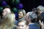 Amsterdam 6 oktober 2015
Koningin Maxima bij symposium platform wijzer in geldzaken in het Tobacco theater, 
Eberhard v d Laan ontvangt haar.