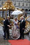 Den Haag 15 september 2015
Prinsjesdag 2015 met Koning Willem Alexander Koningin Maxima prins Constantijn en Prinses Laurentien. Dit jaar wordt de gouden koets voorlopig voor het laatst gebruikt.