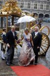 Den Haag 15 september 2015
Prinsjesdag 2015 met Koning Willem Alexander Koningin Maxima prins Constantijn en Prinses Laurentien. Dit jaar wordt de gouden koets voorlopig voor het laatst gebruikt.