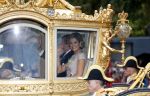Den Haag 15 september 2015
Prinsjesdag 2015 met Koning Willem Alexander Koningin Maxima prins Constantijn en Prinses Laurentien. Dit jaar wordt de gouden koets voorlopig voor het laatst gebruikt.
