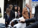 Amsterdam 19 september 2015
Laura Fygi met man op straat in amsterdam zuid.