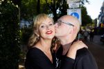Amsterdam 30 september 2015 
Manon Thomas met vriend bij boekpresentatie Joop v Tellingen