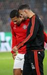 Eindhoven, 15 September 2015
CL 2015/2016
Eerste wedstrijd PSV-Manchester United, eindstand 2-1
Memphis Depay in gesprek met Ryan Giggs