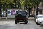 Amsterdam 25 september 2015
Nikkie Plessen in haar mercedes Gelandewagen Jeep