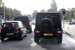 Amsterdam 25 september 2015
Nikkie Plessen in haar mercedes Gelandewagen Jeep